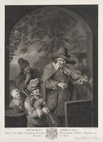 KG 13437
<br/>
Reizende musici
<br/>
<em>Wille, Johann Georg (1715-1808)</em>